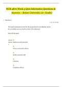 NUR 4870 Week 3 Quiz Informatics Questions & Answers &ndash; 2020 &vert; NUR4870 Week 3 Quiz Informatics &ndash; Keiser University &lpar;A&plus; Grade&rpar;