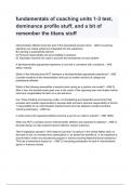 fundamentals of coaching units 1-3 test&comma; dominance profile stuff&comma; and a bit of remember the titans stuff Exam 2024&sol;2025 Questions With Completed & Verified Solutions&period;