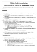 Summary Chamberlain College of Nursing - NR 566 final study guide / NR566 Week 5 Study Outline (latest spring 2020)