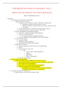 NUR 2092 SECTION 03 HEALTH ASSESSMENT  TEST 1 STUDY GUIDE
