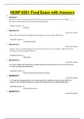 NUNP 6551 Final Exam with Answers Latest Summer 2020&sol;2021
