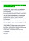 LES 305 Exam Questions with Complete Solutions Graded A&plus;