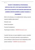 SECURITY FUNDAMENTALS PROFESSIONAL  CERTIFICATION &lpar;SFPC&rpar; TEST BANK EXAM NEWEST 2024- 2025 ACTUAL EXAM WITH 300 UPDATED QUESTIONS AND  ANSWERS &lpar;VERIFIED ANSWERS&rpar; &lpar;ALREADY GRADED A&plus;&rpar;  BRANDNEW&excl;&excl;&excl;