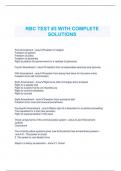 RBC &num;3QUESTIONS WITH COMPLETE SOLUTIONS