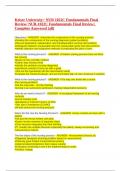 NUR 1022C Fundamentals Final Review&sol; NUR-1022C Fundamentals Final Review&semi; Complete Answered &lpar;all&rpar;