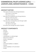 Commercial Pilot Licence (CPL) (Aeroplane) Aerodynamics - CADA
