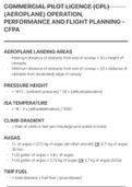 Commercial Pilot Licence (CPL) (Aeroplane) Operation, Performance and Flight Planning - CFPA