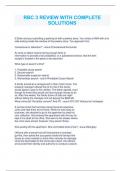 RBC &num;3QUESTIONS WITH COMPLETE SOLUTIONS