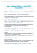 RBC &num;3QUESTIONS WITH COMPLETE SOLUTIONS