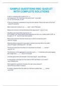 RBC &num;3QUESTIONS WITH COMPLETE SOLUTIONS