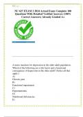 NU 627 EXAM 2 2024 Actual Exam Complete 100  Questions With Detailed Verified Answers &lpar;100&percnt;  Correct Answers&rpar; Already Graded A&plus; 