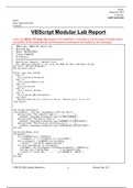 COMP 230&colon; Week 5 Lab VBScript Modular Lab Report&period;