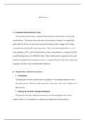 Research Design and Analysis Task 1.docx     BFP2: Task 1  A.Education Related Research Topic  The education research topic is problem-based learning for third graders solving math word problems.   The reason I chose this topic for my research is because 