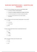 NURS 6551 MIDTERM EXAM 4 – QUESTION AND ANSWERS(Graded A+) LATEST UPDATE