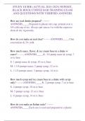 STUDY GUIDE &lpar;ACTUAL 2024-2025&rpar; NEWEST&comma; BLACK ROCK COFFEE BAR TRAINING EXAM AND QUESTIONS WITH VERIFIED ANSWERS