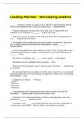 Leading Marines - Developing Leaders