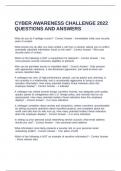 CYBER AWARENESS CHALLENGE 2022 QUESTIONS AND ANSWERS&period;