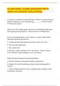 IS 240 FINAL EXAM 2024&sol;2025 WITH 100&percnt; ACCURATE SOLUTIONS