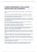 CYBER AWARENESS CHALLENGE QUESTIONS AND ANSWERS&period;