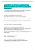 ATI MENTAL HEALTH PROCTORED EXAM -RETAKE GUIDE