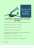 General Crane Certification Prep&sol; 110&plus; Q&A&sol; 2024-2025&period;