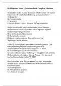 PHM Quizzes 1 and 2 Questions With Complete Solutions