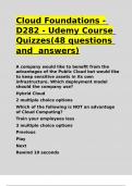 Cloud Foundations - D282 - Udemy Course Quizzes&lpar;48 questions and answers&rpar;