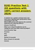 D282 Practice Test 1 &lpar;65 questions with 100- correct answers 2024&rpar;
