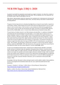 NUR 550 Topic 2 DQ 1&colon; 2020