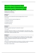 PHIL 347 Week 6 Checkpoint Quiz Results&period;docx questions and answers new solution 2021 