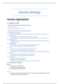 Summary Human Biology and Disease