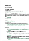 MB 101_Bloomberg Answers - Economic Indicators | MB101_Bloomberg Answers | Economic Indicators