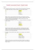 Health Assessment Exam1: Study Guide quedtions with correct answers