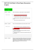 MGT 435 WEEK 5 LATEST QUIZ AND ANSWERS  ATTEMPT ALL THE QUESTIONS