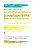 RN COMPREHENSIVE PREDICTOR NURSING - STUDY GUIDE