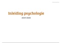 Samenvatting Inleiding psychologie (L. Jonckheere) inclusief de aantekeningen uit de les.