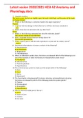 Latest vasion 2020&sol;2021 HESI A2 Anatomy and Physiology&period;docx
