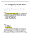 C785 Biochemistry Module 1 Quiz 2020 | Biochemistry Module 1 Quiz _ Graded A 