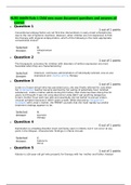 NURS 6660N Role I&colon; Child new exam document questions and answers all correct  
