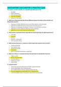 ACCOUNTING 333 CHAPTER 1 PRACTICE QUIZ | GRADED A