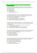 NURS 3320 EXAM 5-Thinking critically FULL QUESTIONS AND ANSWERS DOCS MULTIPLE SELECTION 