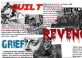 The Gothic element "Revenge" in the Novel Frankenstein Collage