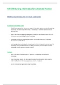 NR599 &sol; NR-599 Midterm Study Guide Content &lpar;Latest 2021 &sol;2022&rpar;&colon; Nursing Informatics for Advanced Practice - Chamberlain