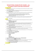 NR 507 FINAL EXAM STUDY GUIDE &ndash; ALL POSSIBLE QUESTION AND ANSWERS