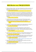 MED SURG 206 -HESI Review over 700 QUESTIONS & ANSWERS&period;