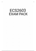 ECS2603 EXAM PACK