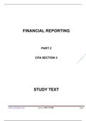 FINANCIAL REPORTING CPA   COMPLETE GRADE  A+