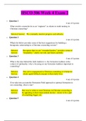 HSCO 506 WEEK 4 EXAM 2 Questions with complete Answers