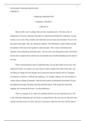 LDRCB535&period;Comp 2&period; Module3&period;docx  LDRCB&sol;535  Comparing Leadership Styles  Competency 2&sol;Module 3  LDRCB&sol;535  Based on this week s readings there are three leadership styles&period; The three styles of leadership are Servant Leadership&comma; Participative Leadership and S