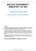 MAC3701 ASSIGNMENT 1(A+ SCORE)